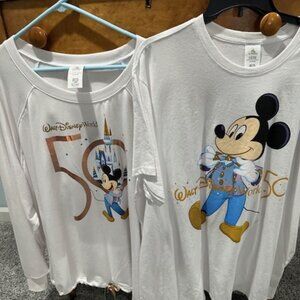 Disney 50th anniversary long and short sleeve T-shirts, Size XXXL Unisex, NWT